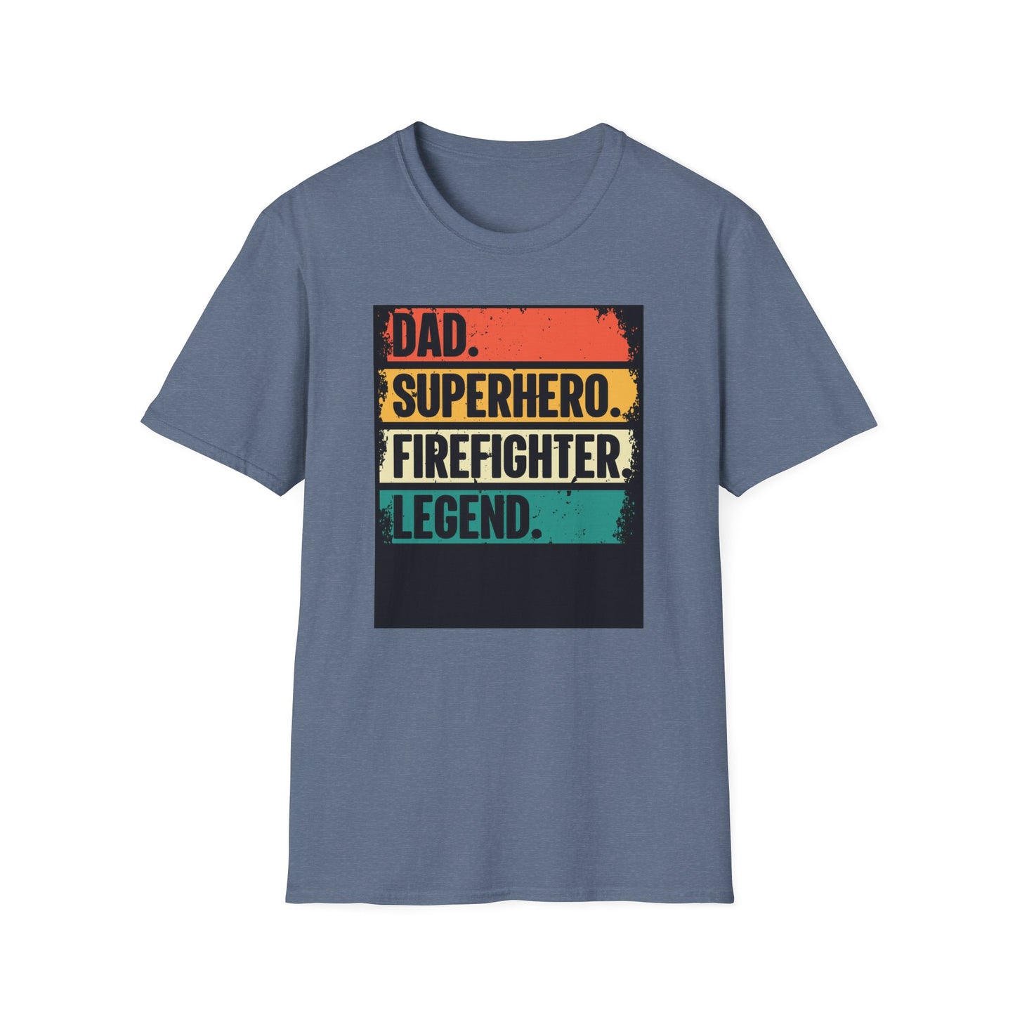 Dad Superhero Firefighter T-Shirt