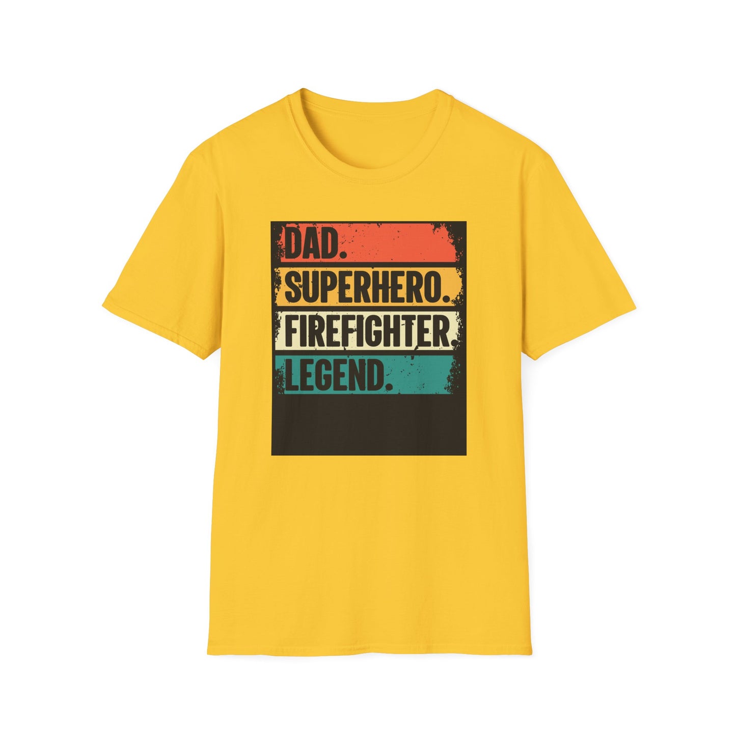 Dad Superhero Firefighter T-Shirt