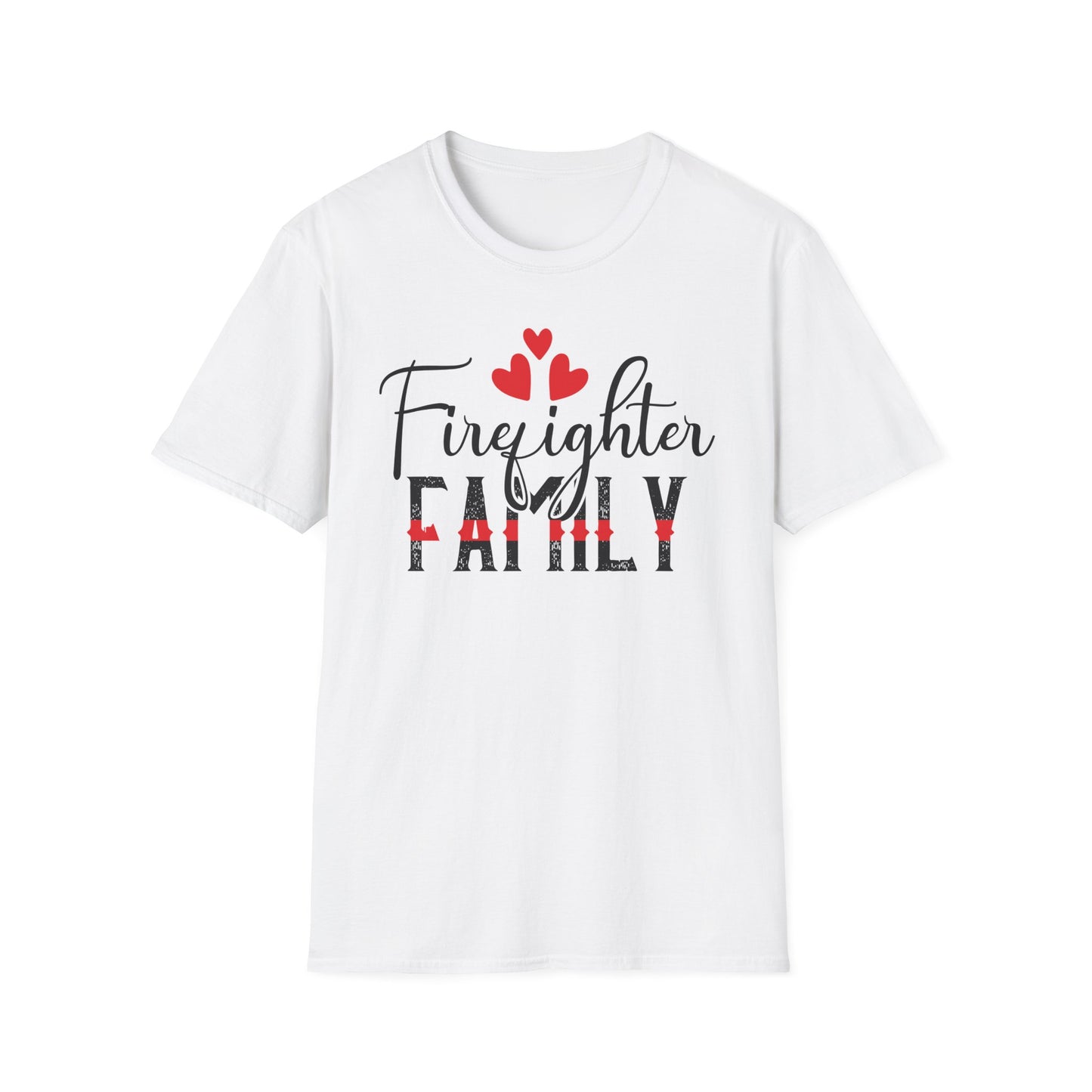 Firefighter Family Unisex T-Shirt - Valentine Gift for Firefighter