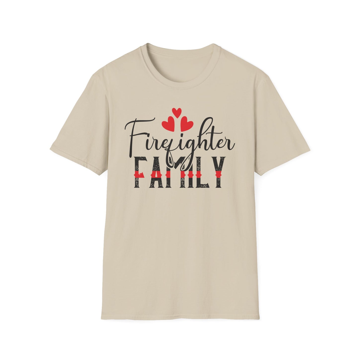 Firefighter Family Unisex T-Shirt - Valentine Gift for Firefighter