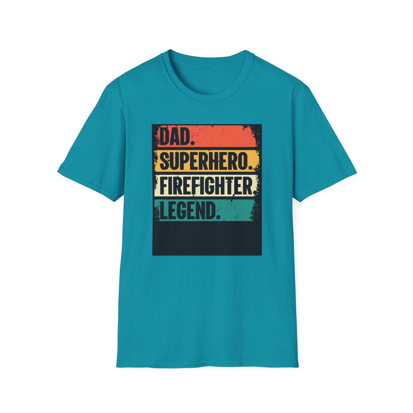 Dad Superhero Firefighter T-Shirt