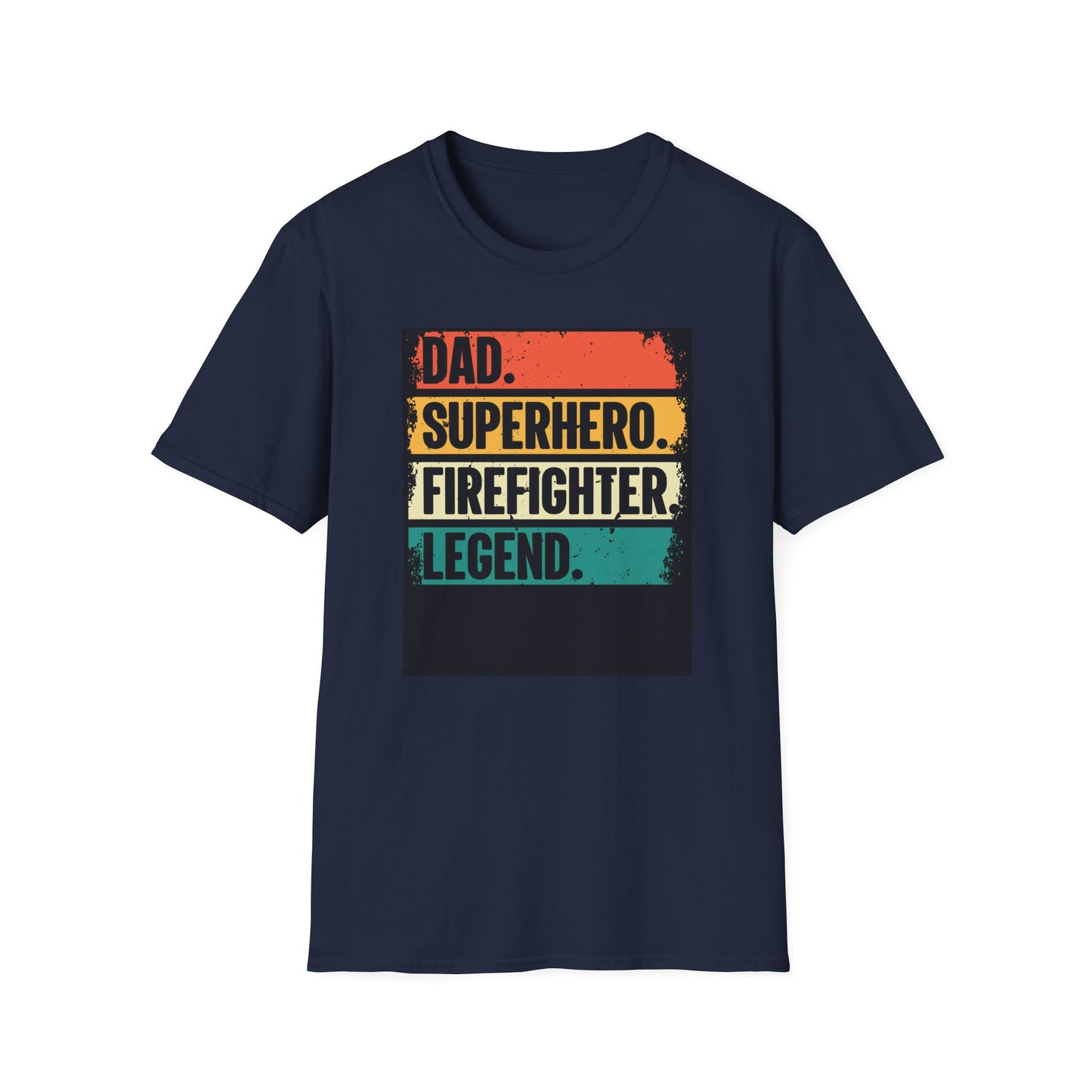 Dad Superhero Firefighter T-Shirt