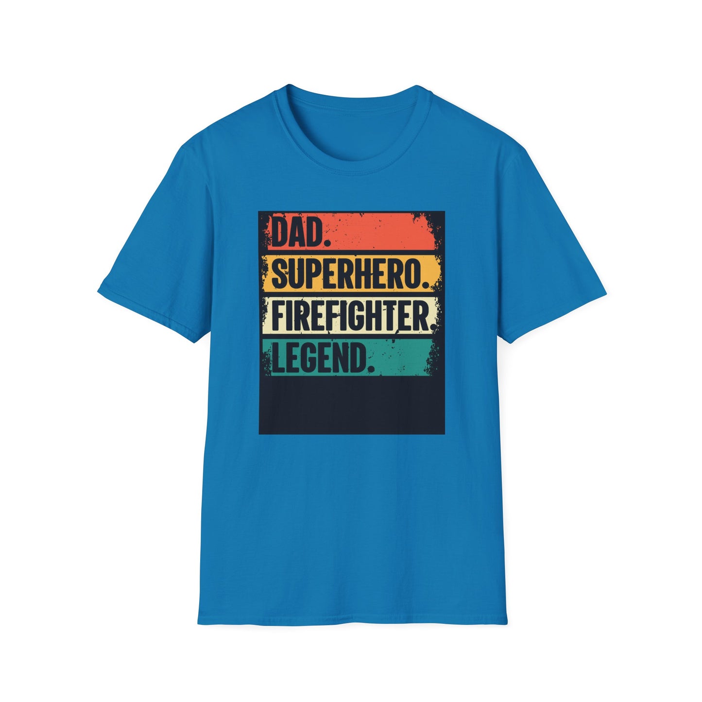 Dad Superhero Firefighter T-Shirt