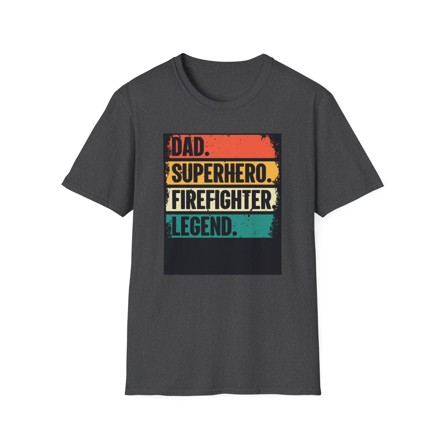 Dad Superhero Firefighter T-Shirt