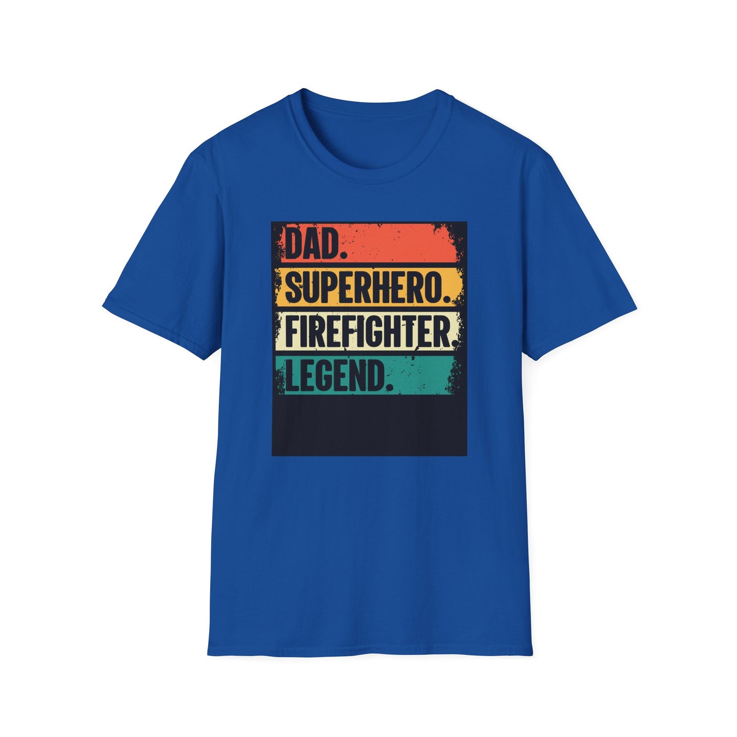 Dad Superhero Firefighter T-Shirt