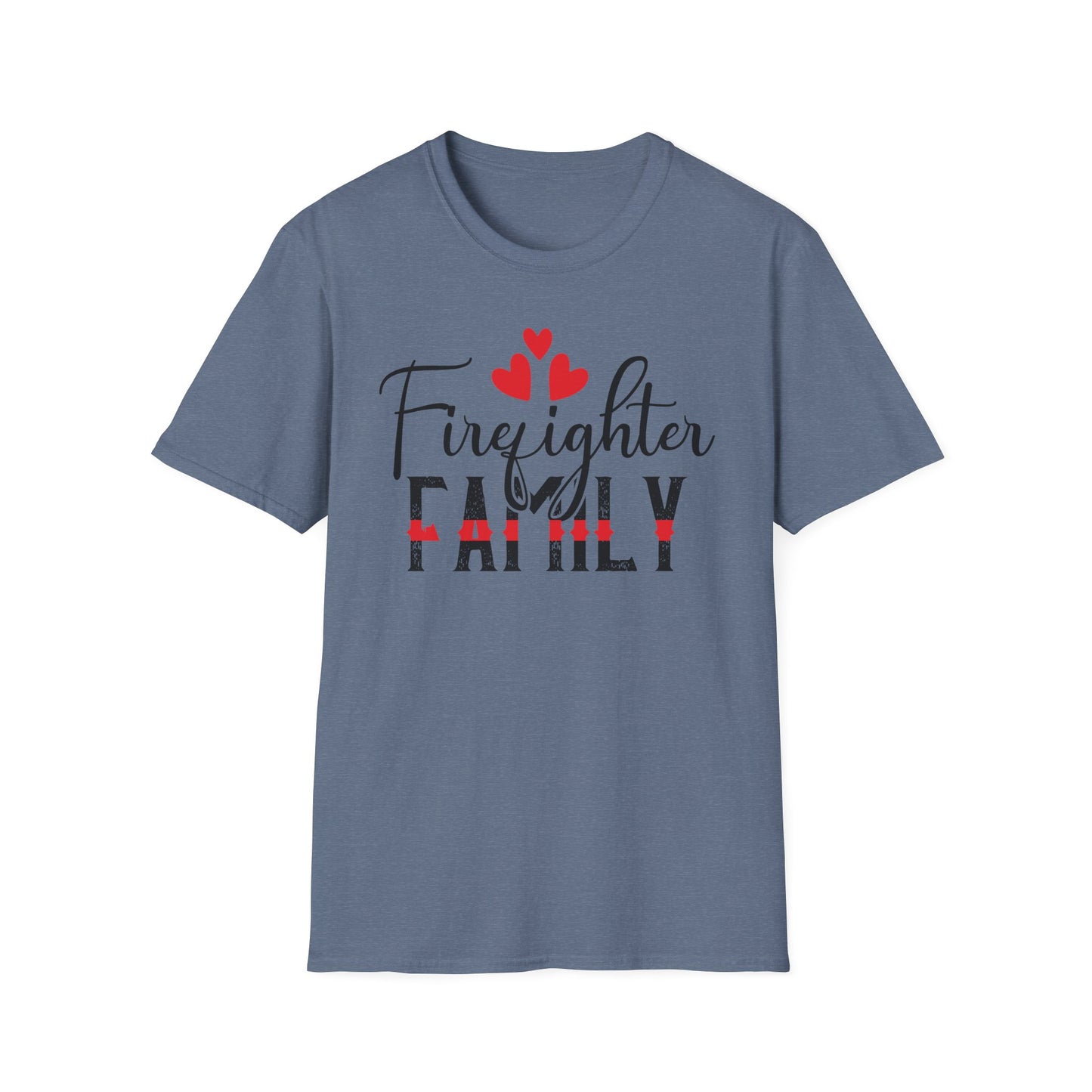 Firefighter Family Unisex T-Shirt - Valentine Gift for Firefighter