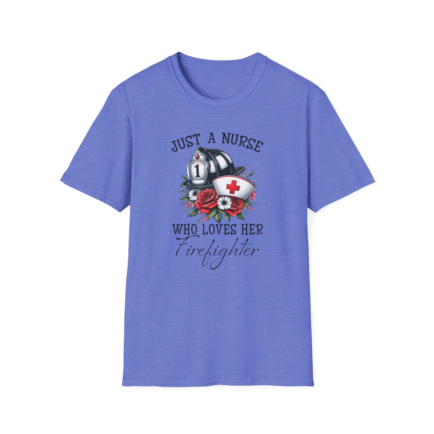 This Nurse loves her Firefighter T-Shirt - Fire Fighting Shirts Gifts