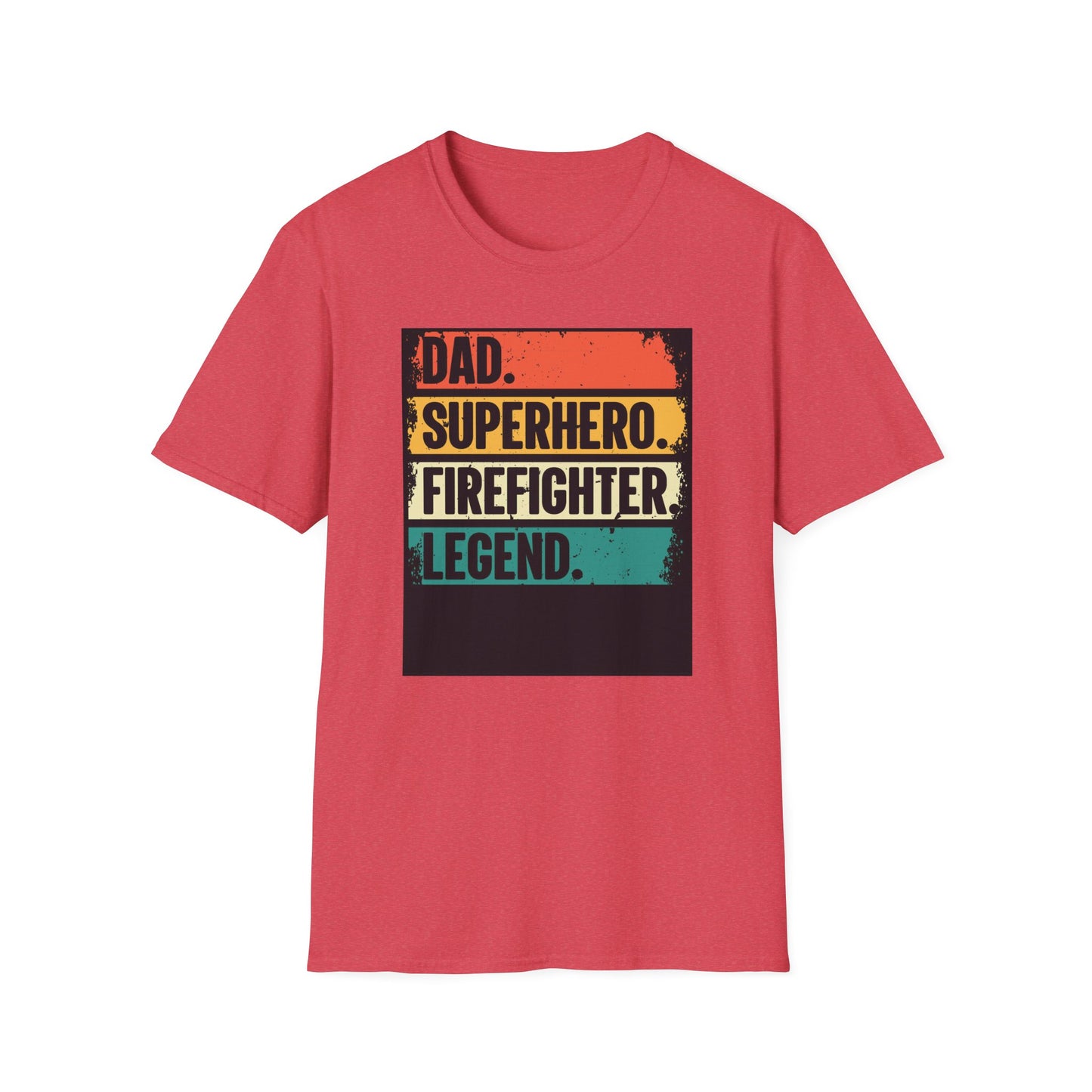 Dad Superhero Firefighter T-Shirt