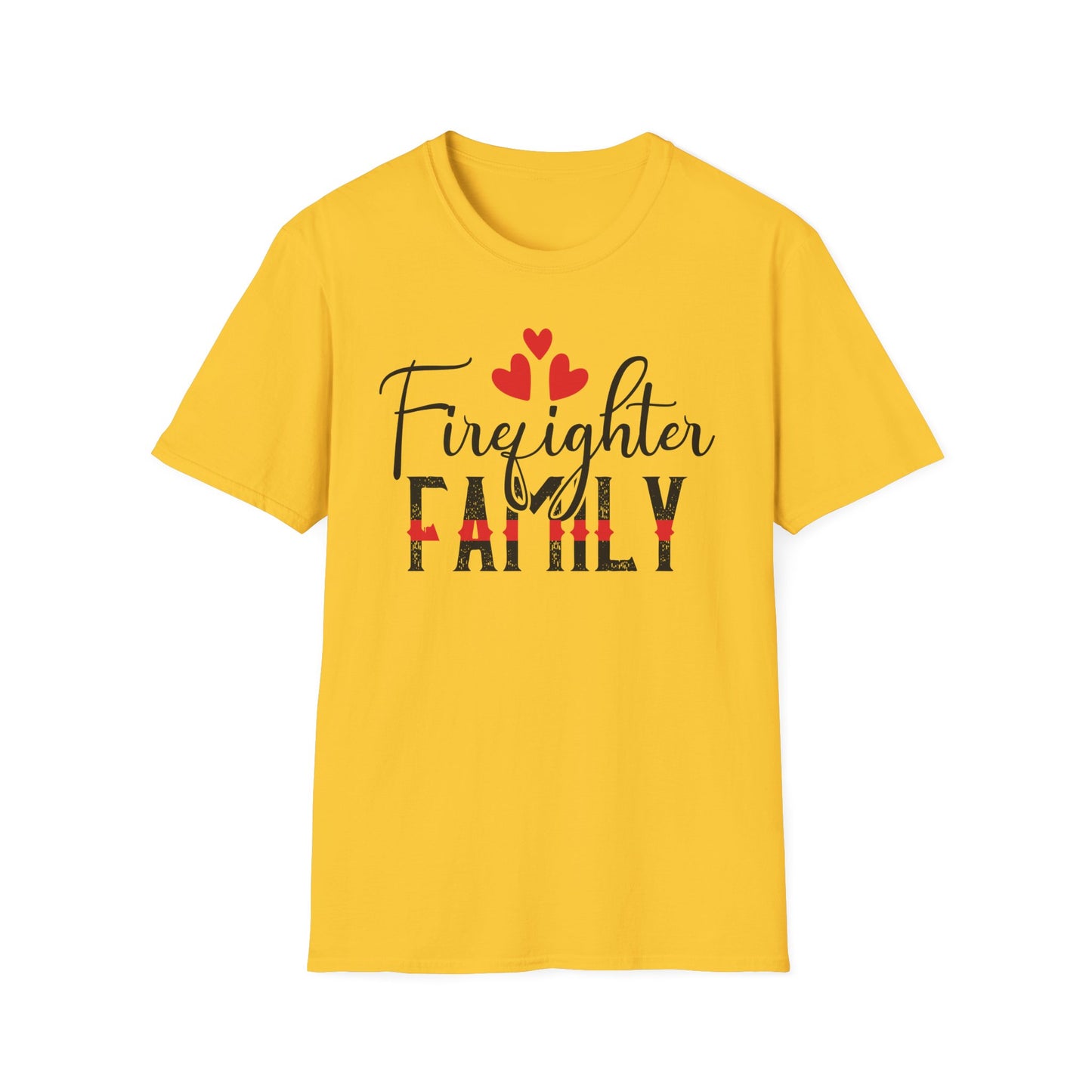 Firefighter Family Unisex T-Shirt - Valentine Gift for Firefighter