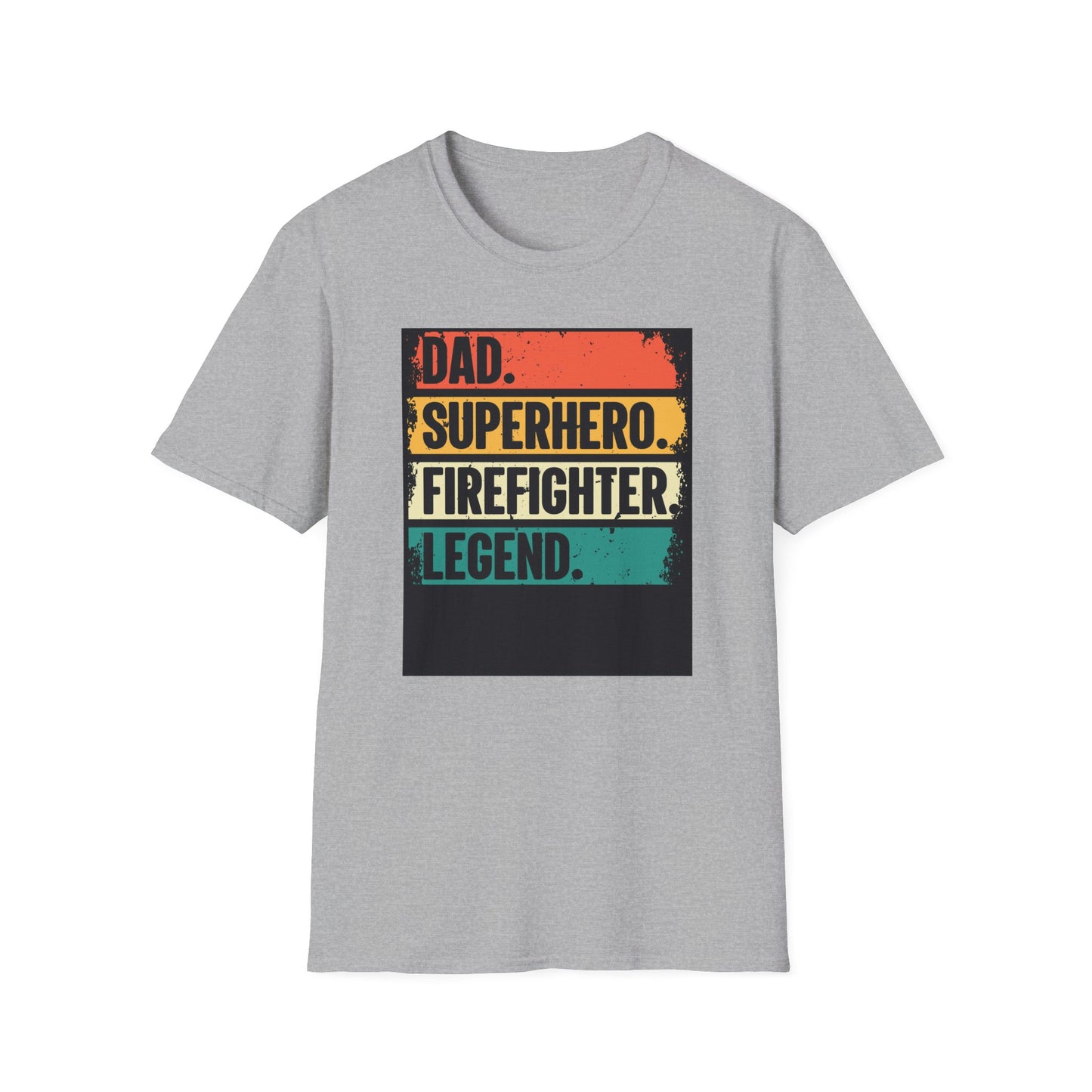 Dad Superhero Firefighter T-Shirt