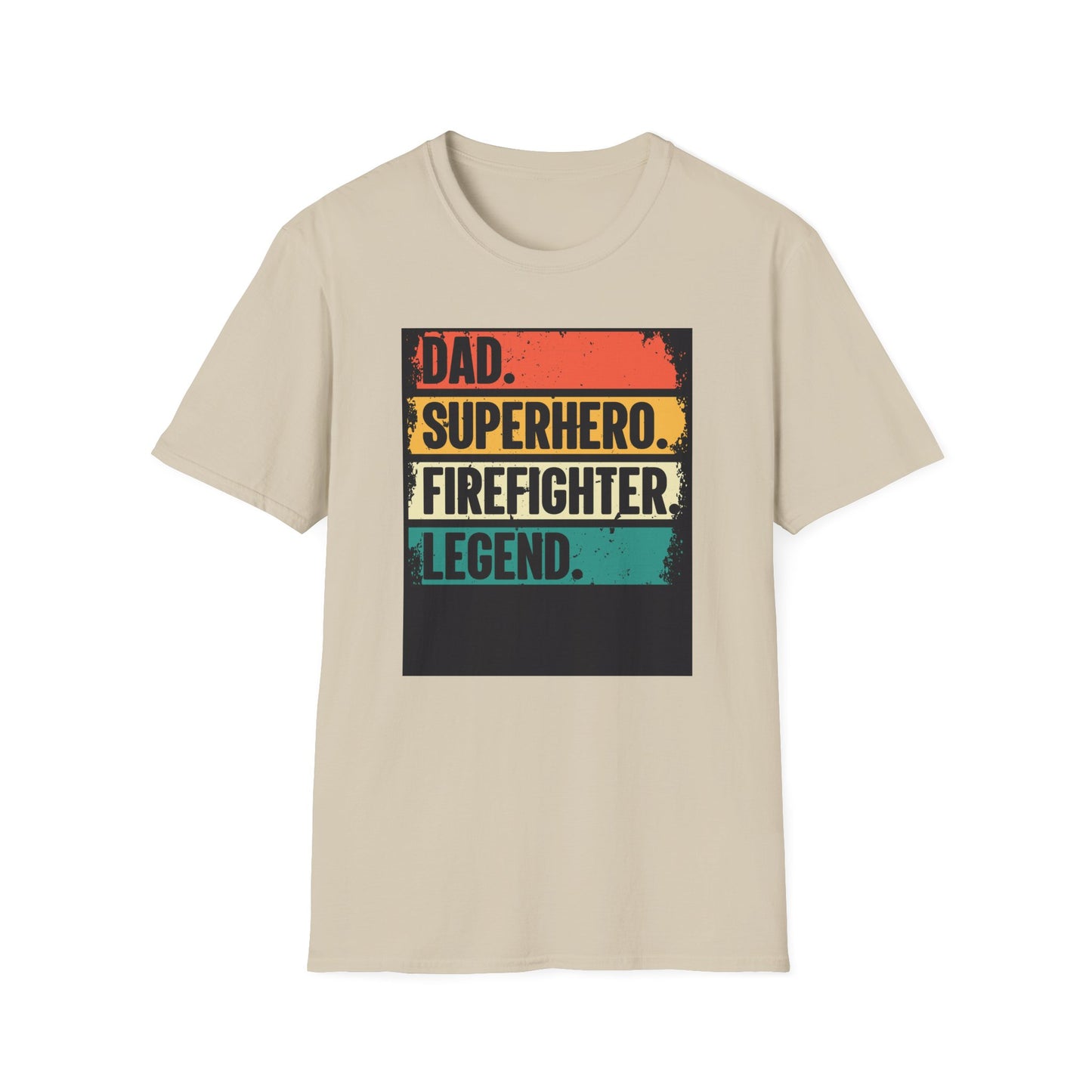 Dad Superhero Firefighter T-Shirt