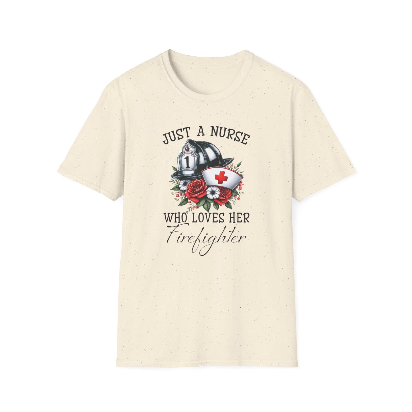This Nurse loves her Firefighter T-Shirt - Fire Fighting Shirts Gifts