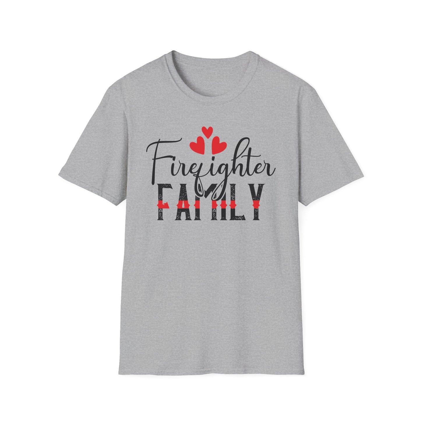 Firefighter Family Unisex T-Shirt - Valentine Gift for Firefighter
