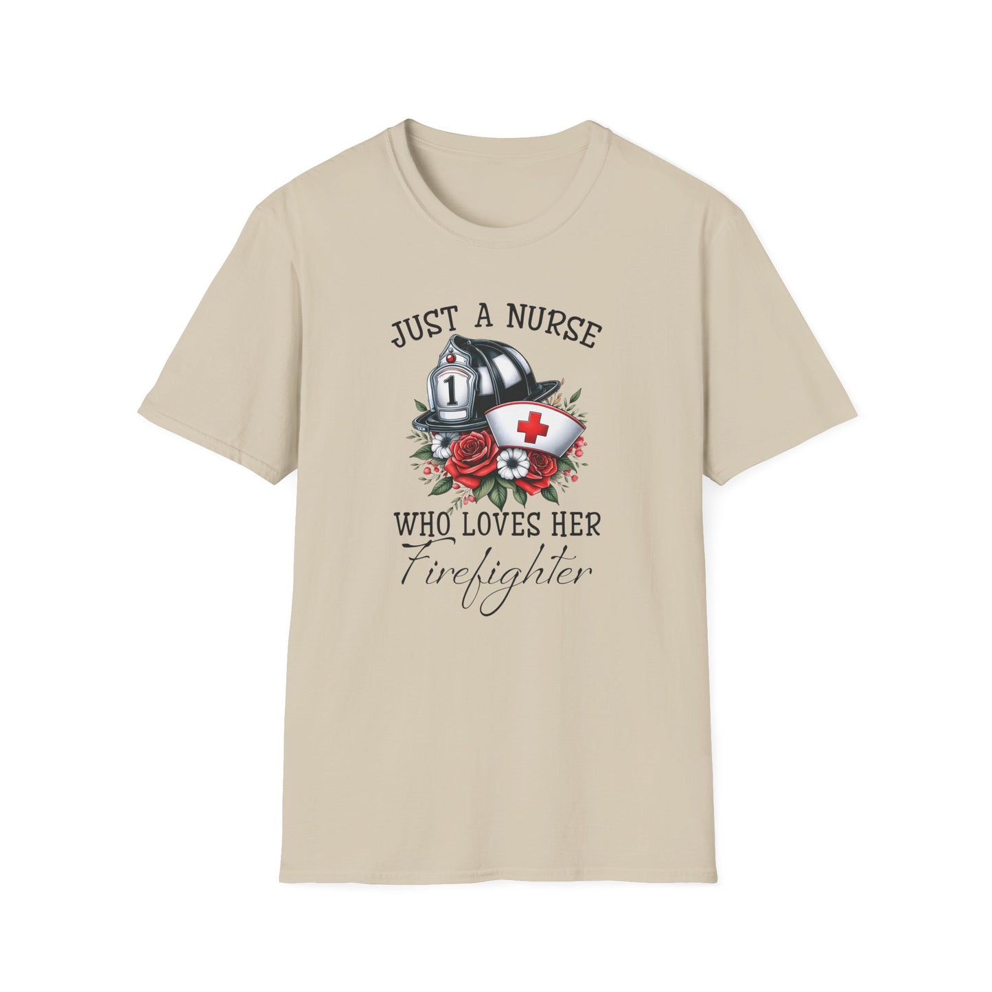 This Nurse loves her Firefighter T-Shirt - Fire Fighting Shirts Gifts