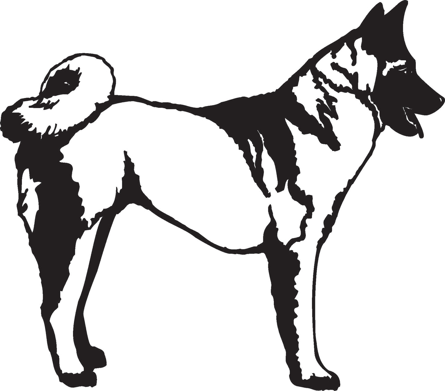 Akita dog decal sticker