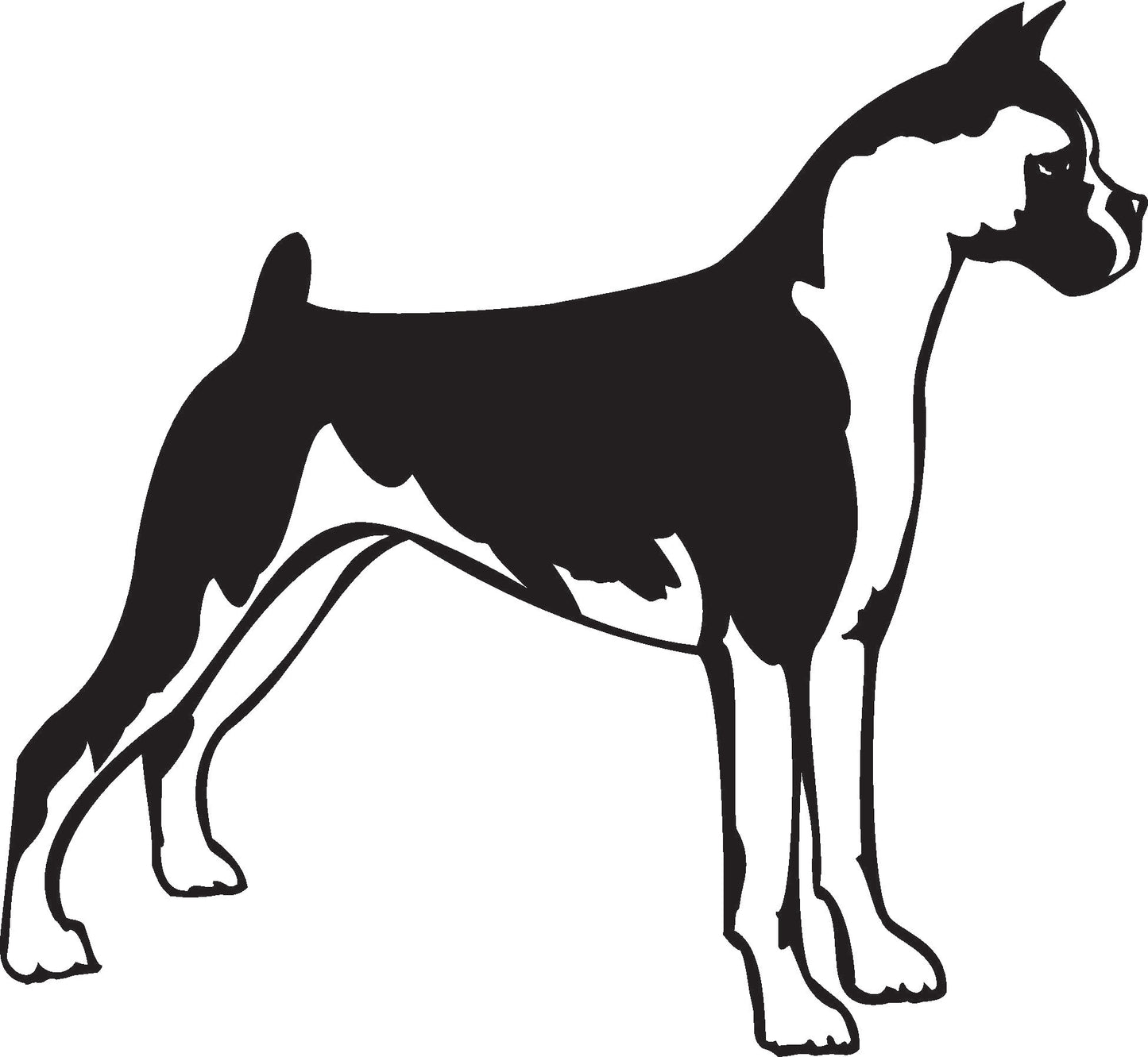 Boxer Vinyl Window Decal / Stickers