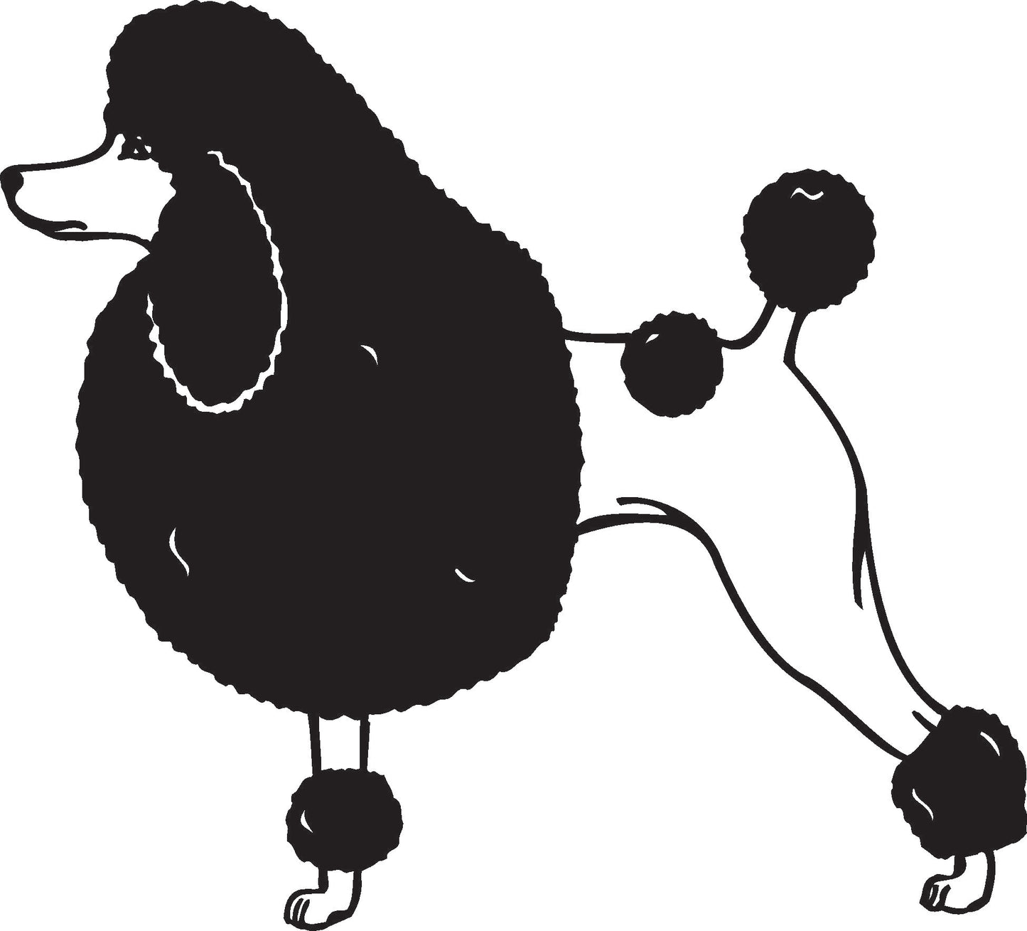 Poodle Vinyl Decal / Sticker