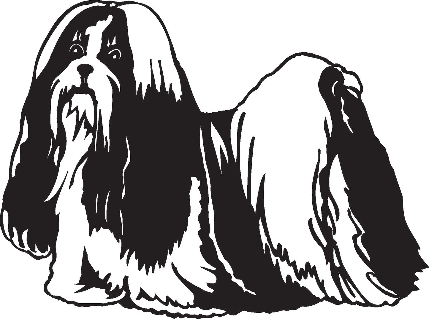 Shih Tzu Vinyl Window Decal / Sticker