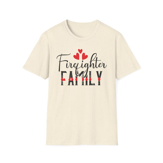 Firefighter Family Unisex T-Shirt - Valentine Gift for Firefighter