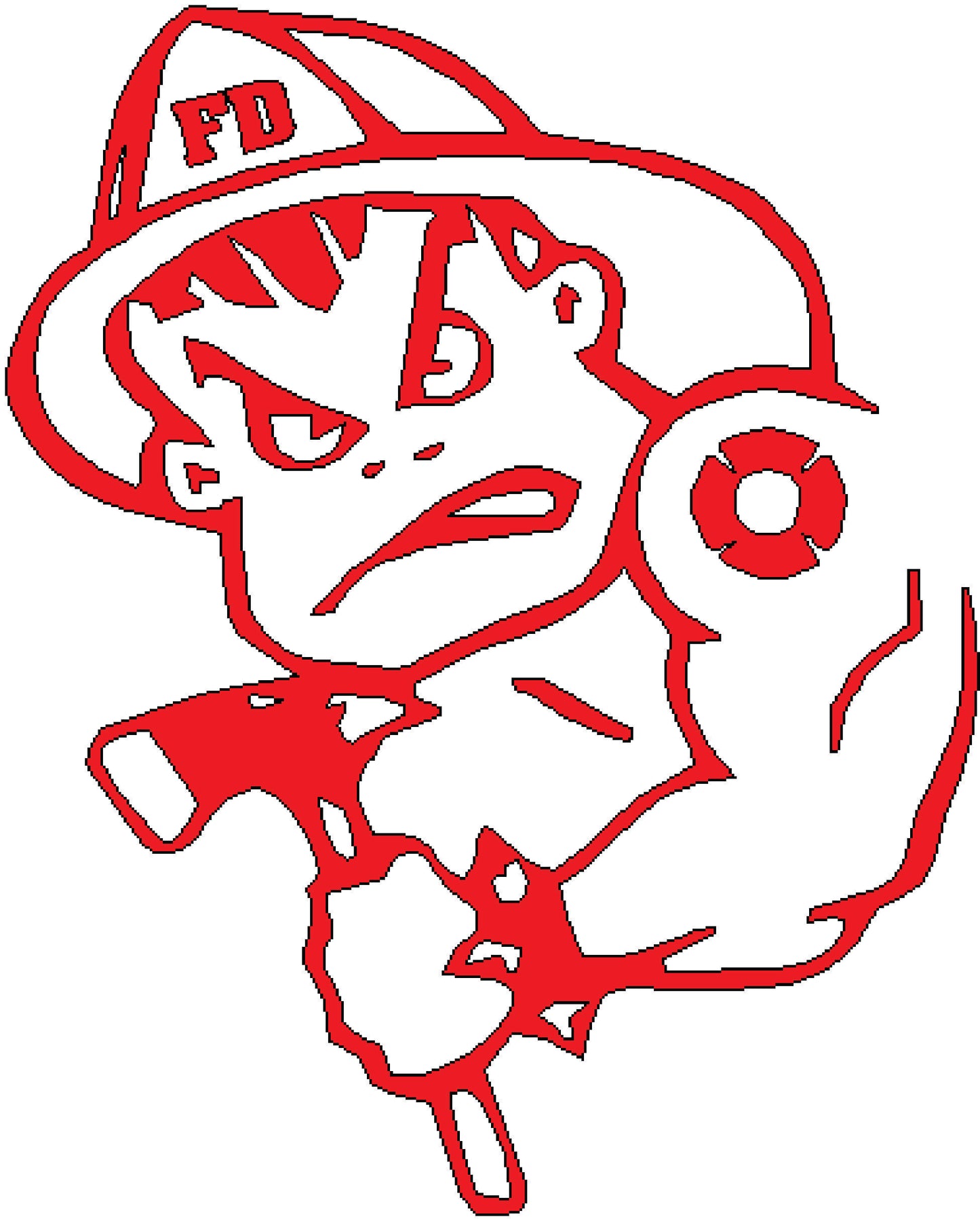 Bad Boy Firefighter Decal / Sticker