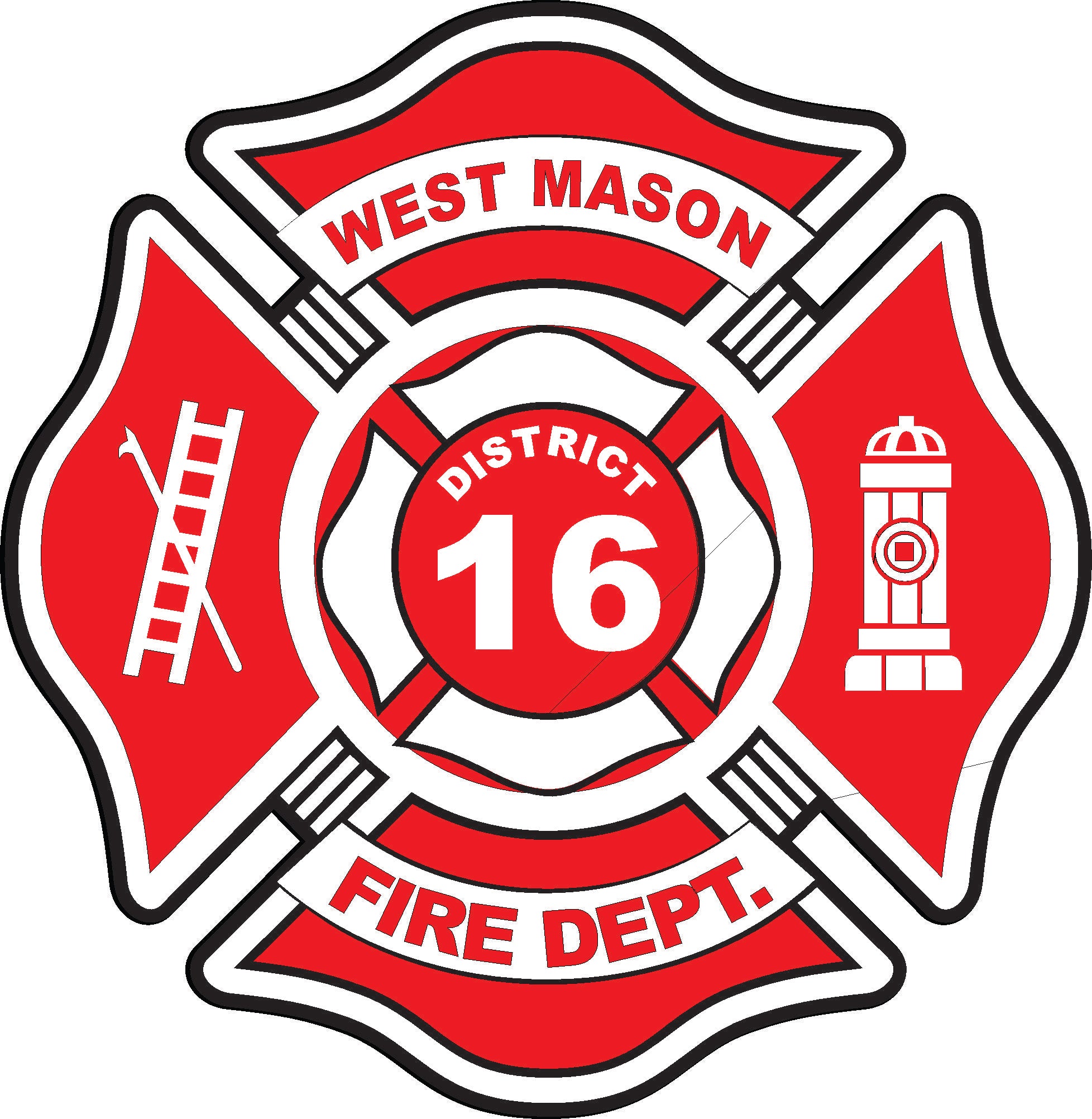Custom District Firefighter Decal – ETS Firestickers.com