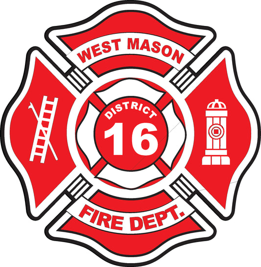 Custom District Firefighter Decal