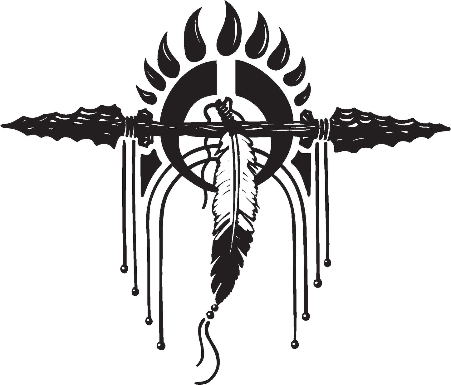 Good Hunting Native American Decal / Sticker